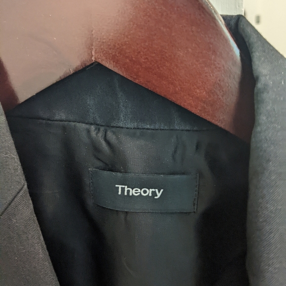 Theory Shrunken Blazer Size 00 Black (Petite Friendly) - Picture 3 of 5